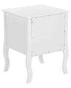 2 Drawer Bedside Table LANE White