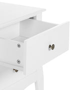2 Drawer Bedside Table LANE White