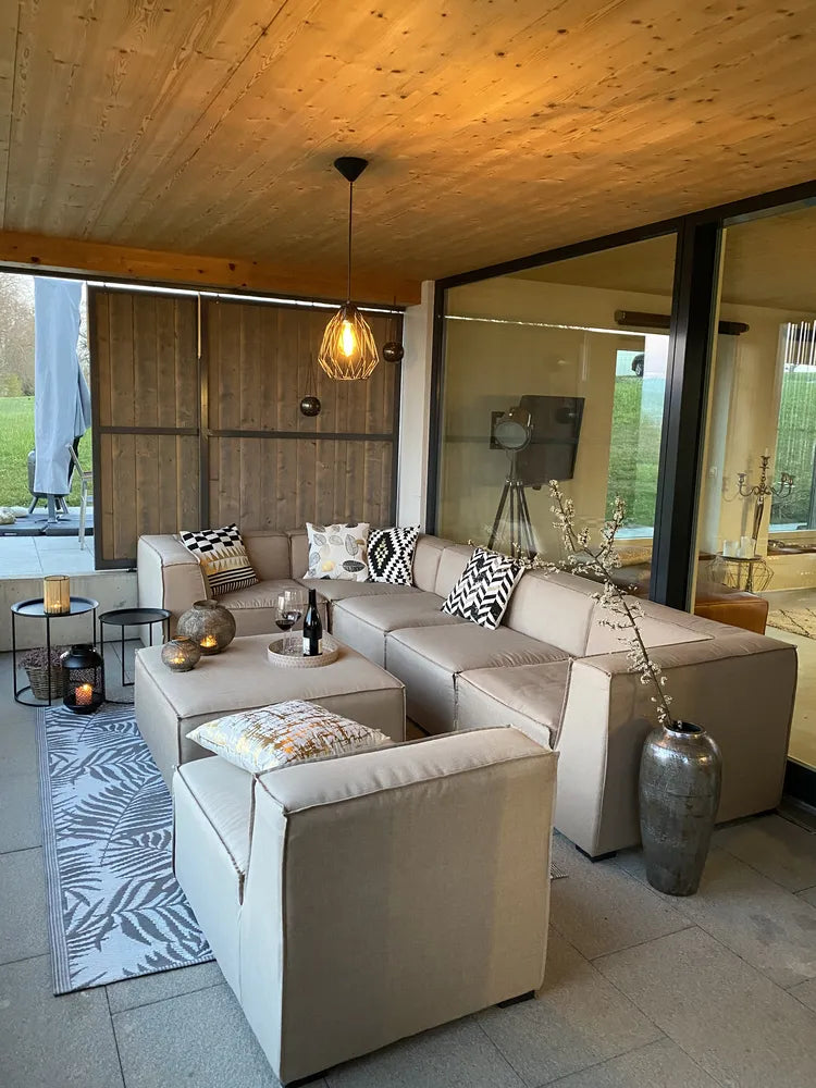 Set of 2 Side Tables TWINS Metal Black