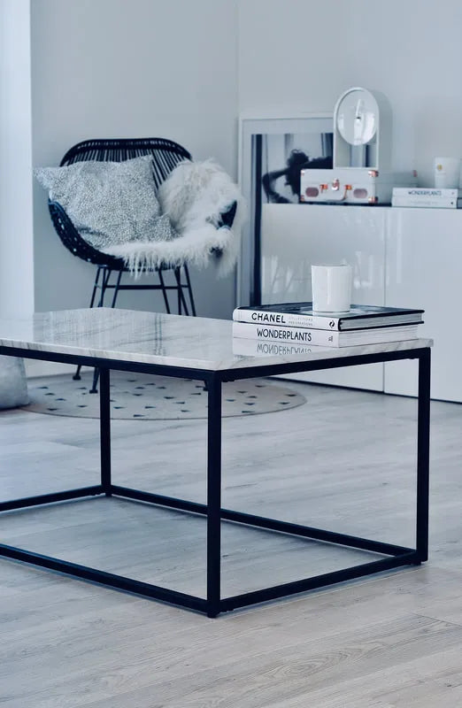Coffee Table DELANO Marble/ Black