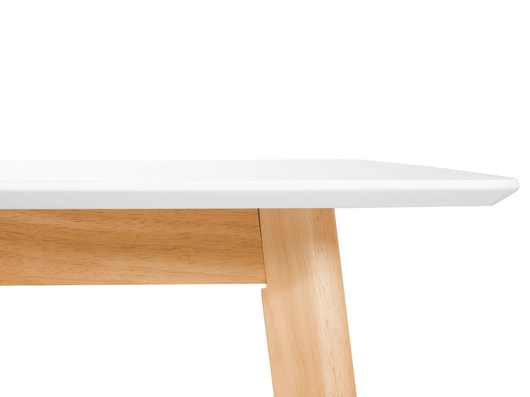 Extending Dining Table MEDIO White 120/155 cm 80 cm