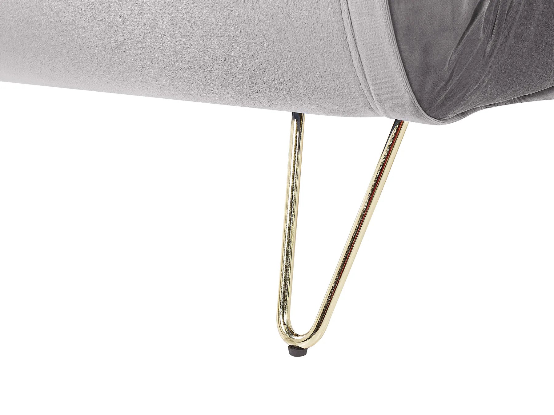 Single Sofa Bed VESTFOLD Velvet Grey