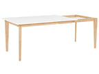 Extending Dining Table SOLA White 140/180 cm 90 cm