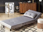 Living Room Set 3 Seater VESTFOLD Velvet Grey