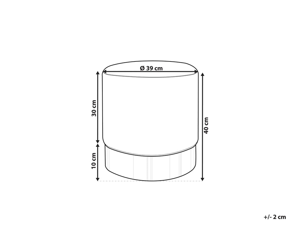 Pouffe SOPHIA Velvet Navy Blue