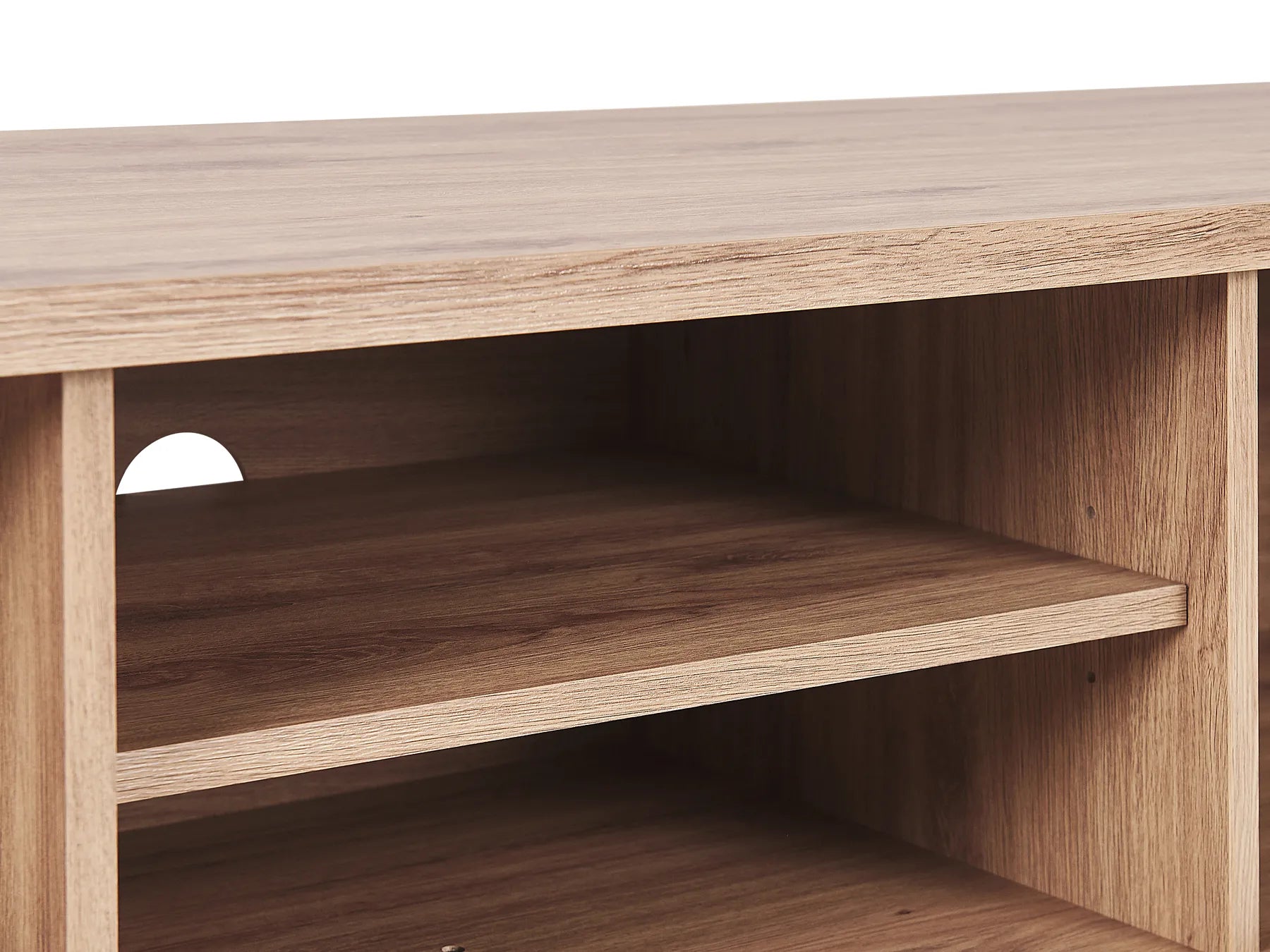 TV Stand PRESCOT Light Brown