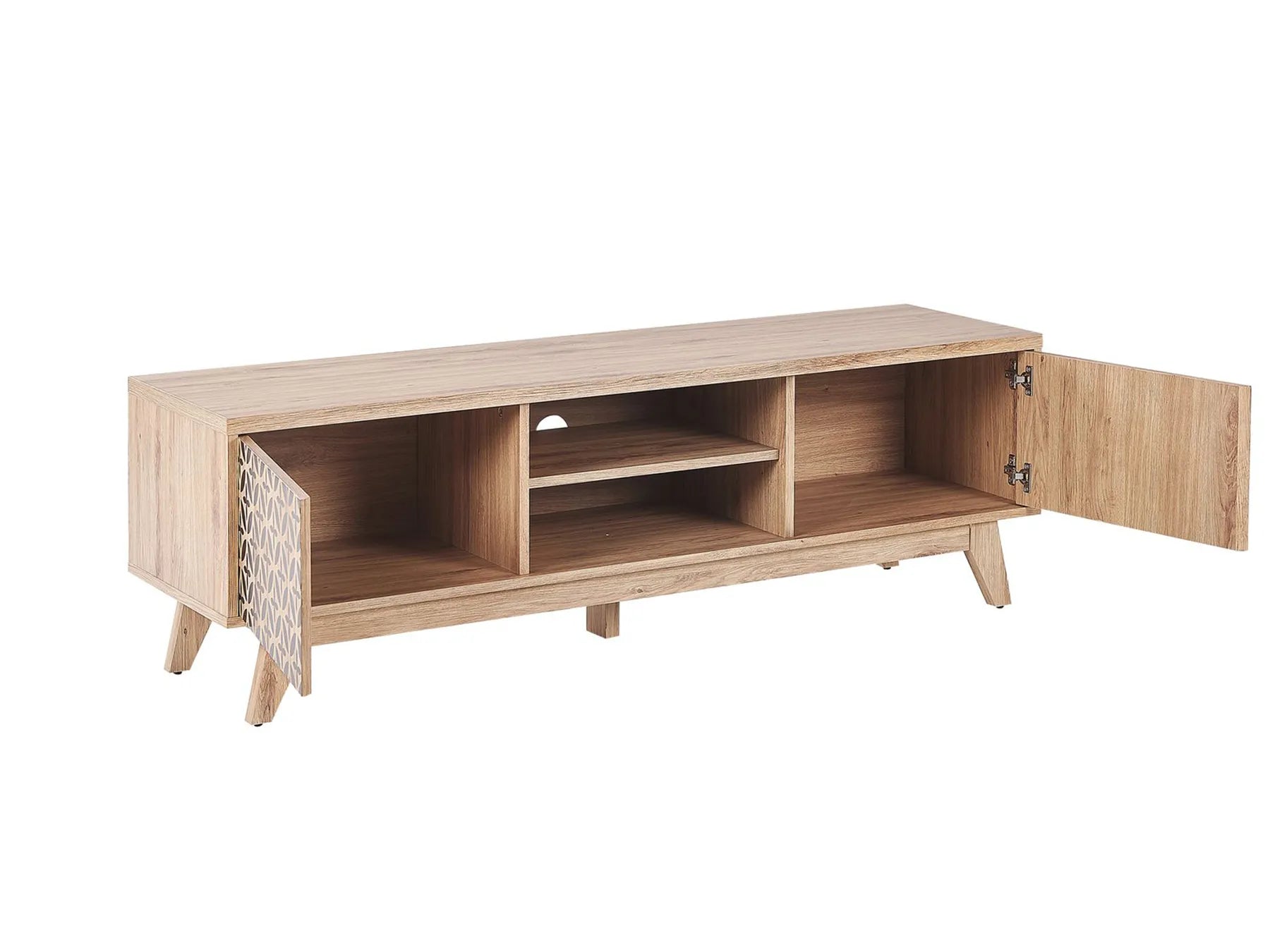 TV Stand PRESCOT Light Brown