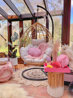 Side Table MOVAS Teak Wood Brown/ White