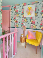 Side Table MOVAS Teak Wood Brown/ White