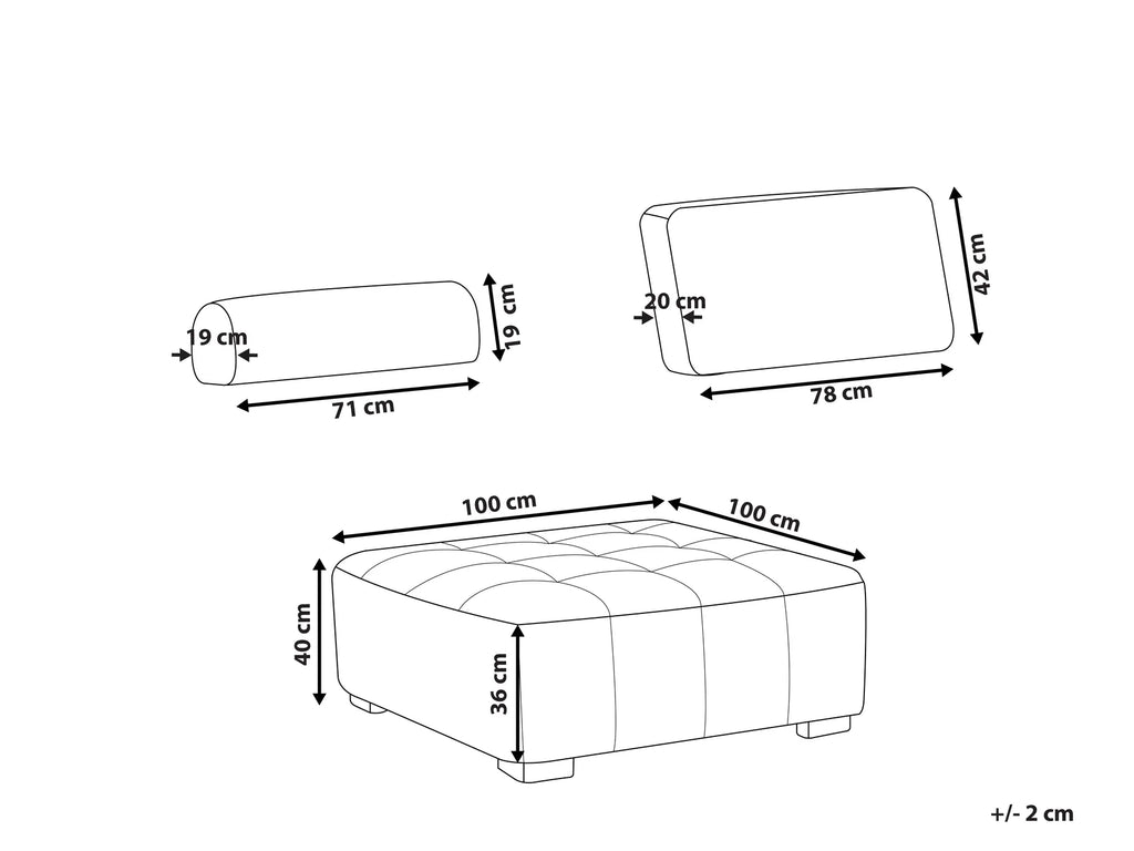 Chair Module TIBRO Fabric Light Beige