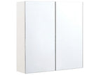 Bathroom Wall Mounted Mirror Cabinet NAVARRA 60 cm 60 cm White