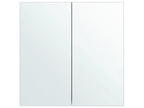 Bathroom Wall Mounted Mirror Cabinet NAVARRA 60 cm 60 cm White
