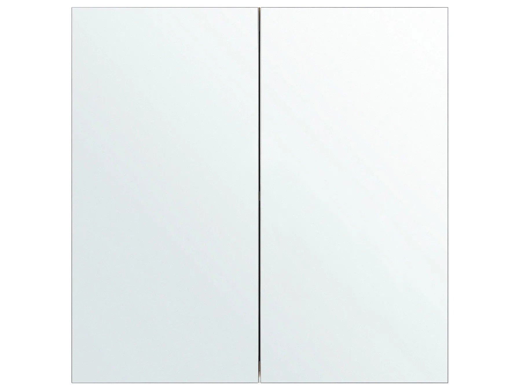 Bathroom Wall Mounted Mirror Cabinet NAVARRA 60 cm 60 cm White