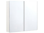Bathroom Wall Mounted Mirror Cabinet NAVARRA 80 cm 70 cm White