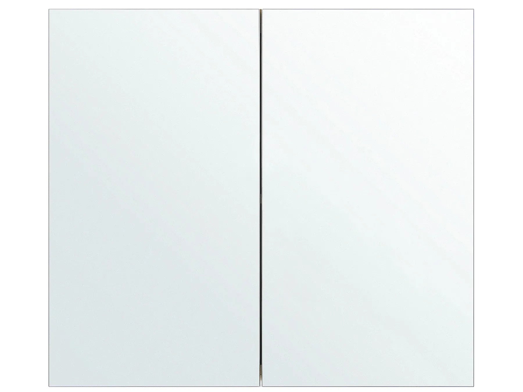 Bathroom Wall Mounted Mirror Cabinet NAVARRA 80 cm 70 cm White