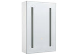 Bathroom Wall Mounted Mirror Cabinet LED CAMERON 40 cm 60 cm White