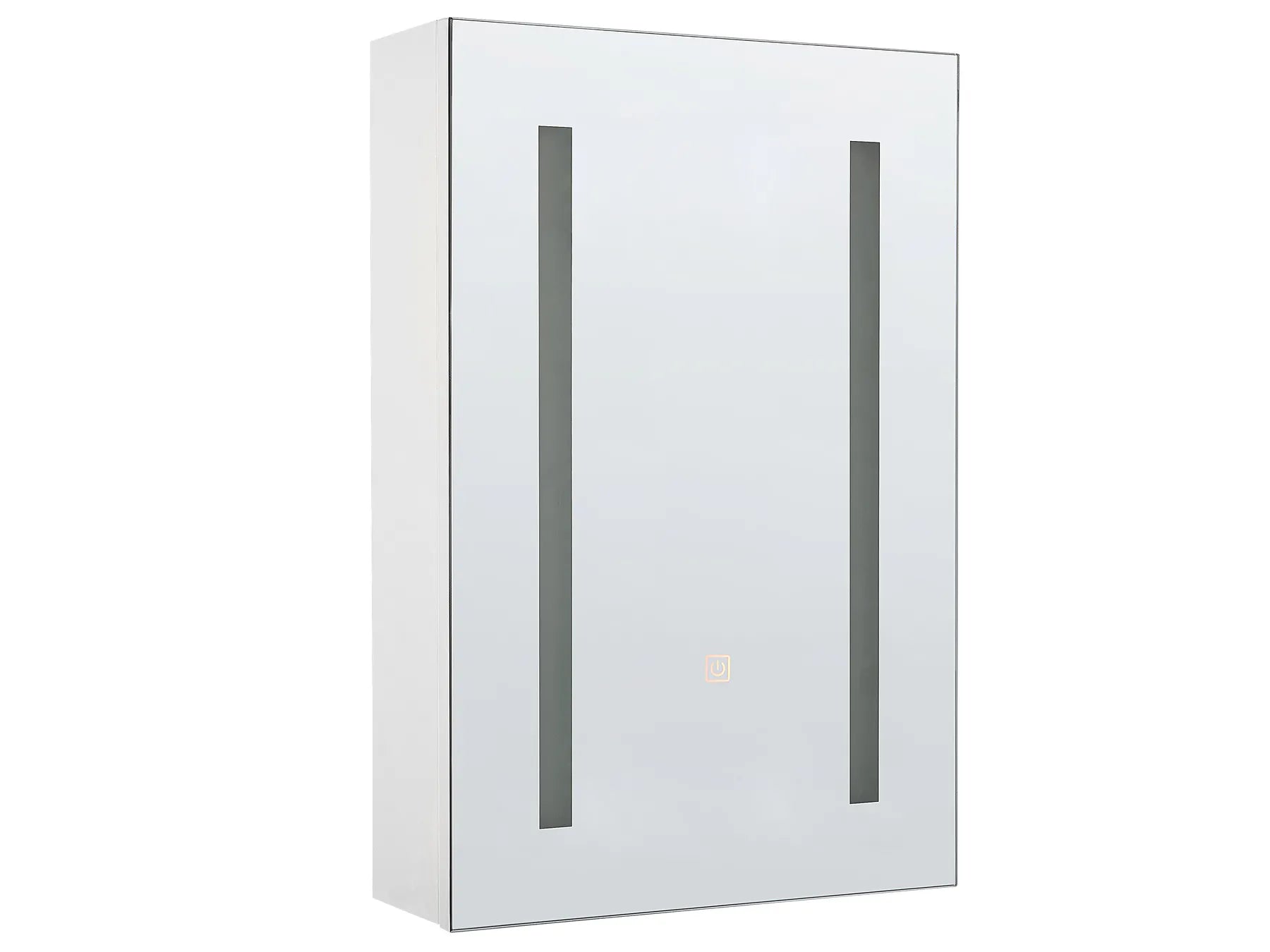 Bathroom Wall Mounted Mirror Cabinet LED CAMERON 40 cm 60 cm White