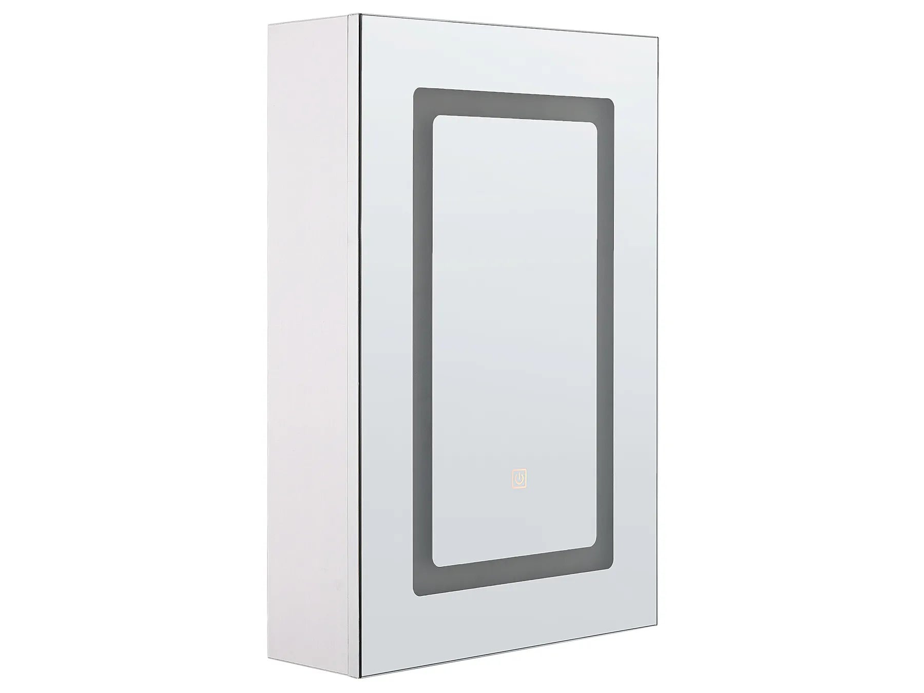Bathroom Wall Mounted Mirror Cabinet LED CONDOR 40 cm 60 cm White