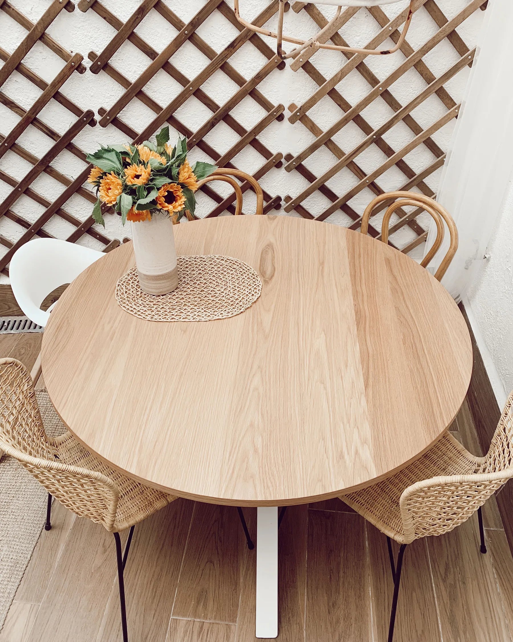 Dining Table JACKSONVILLE Light Brown 120 cm 120 cm