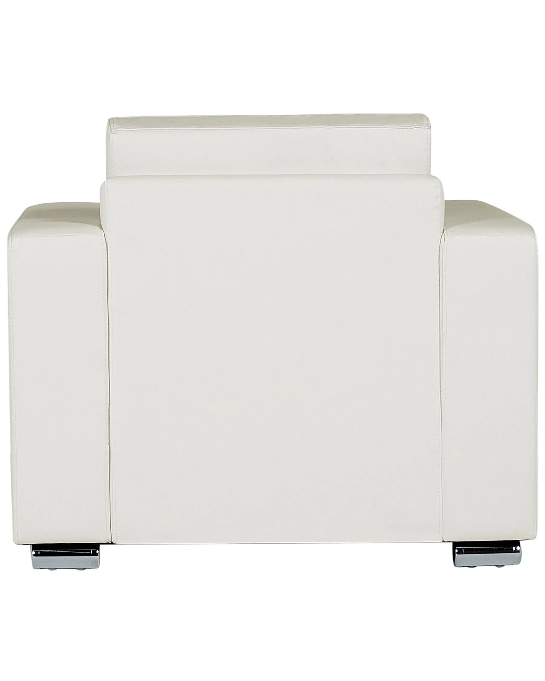 Armchair HELSINKI Leather White