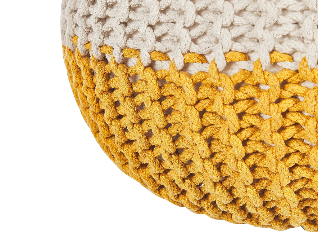 Pouffe CONRAD Cotton Yellow