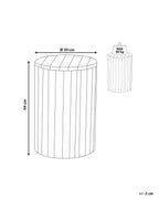 Side Table MOVAS Teak Wood Brown/ White