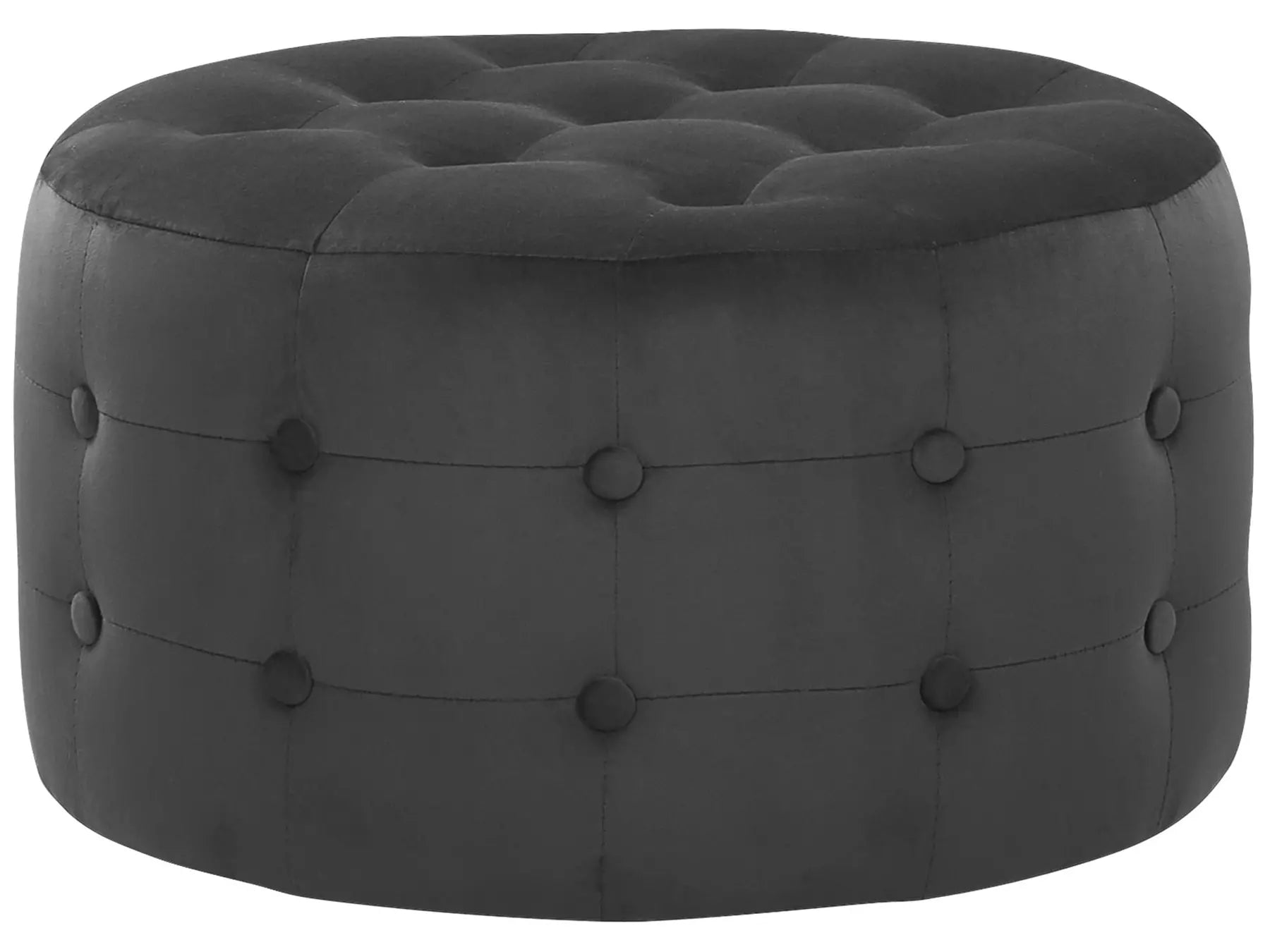 Pouffe TAMPA Velvet Black
