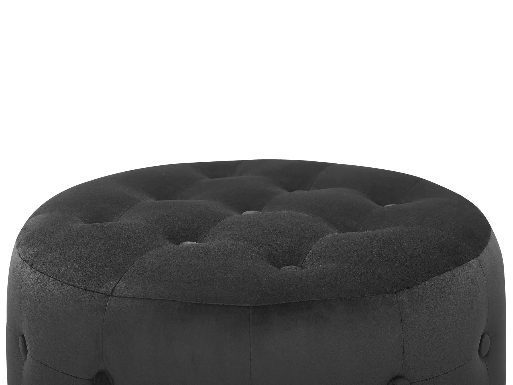 Pouffe TAMPA Velvet Black
