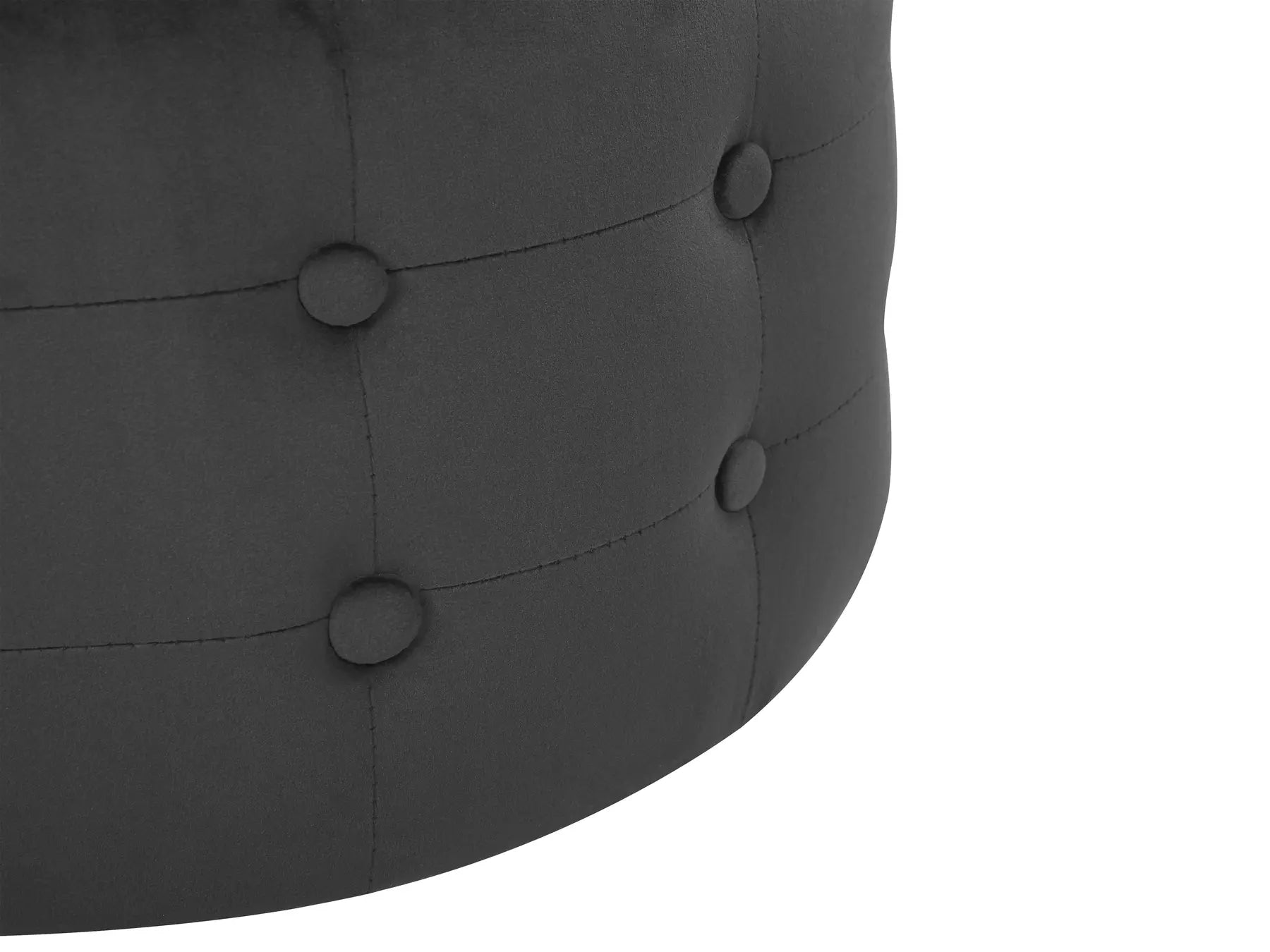 Pouffe TAMPA Velvet Black