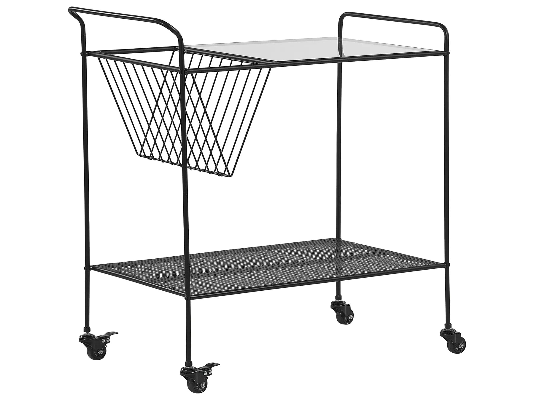 Kitchen Trolley ALAMO Metal Black