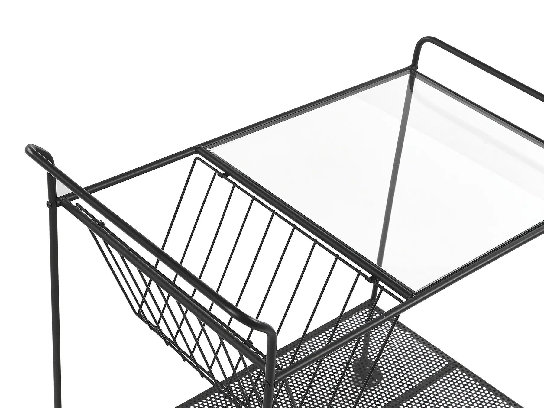 Kitchen Trolley ALAMO Metal Black