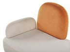Left-Hand Chaise Lounge ARCEY Velvet Orange
