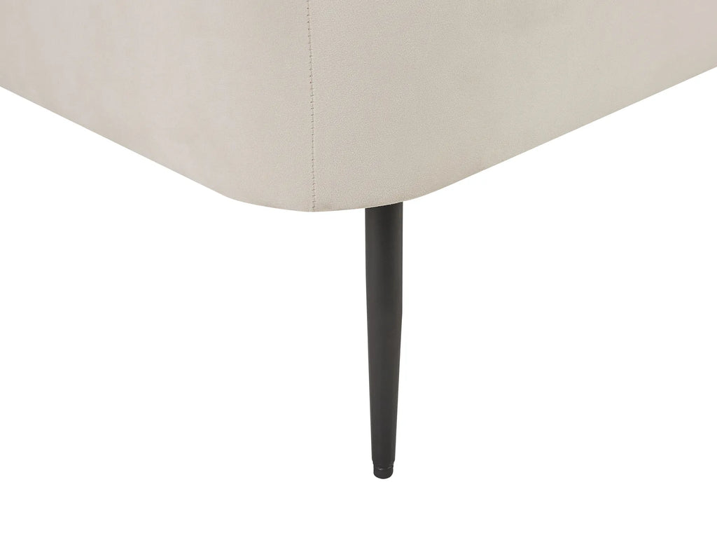 Left-Hand Chaise Lounge ARCEY Velvet Orange