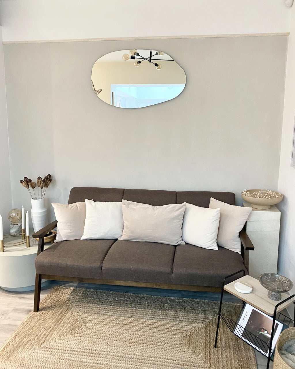 Sofa 3 Seater ASNES Fabric Brown