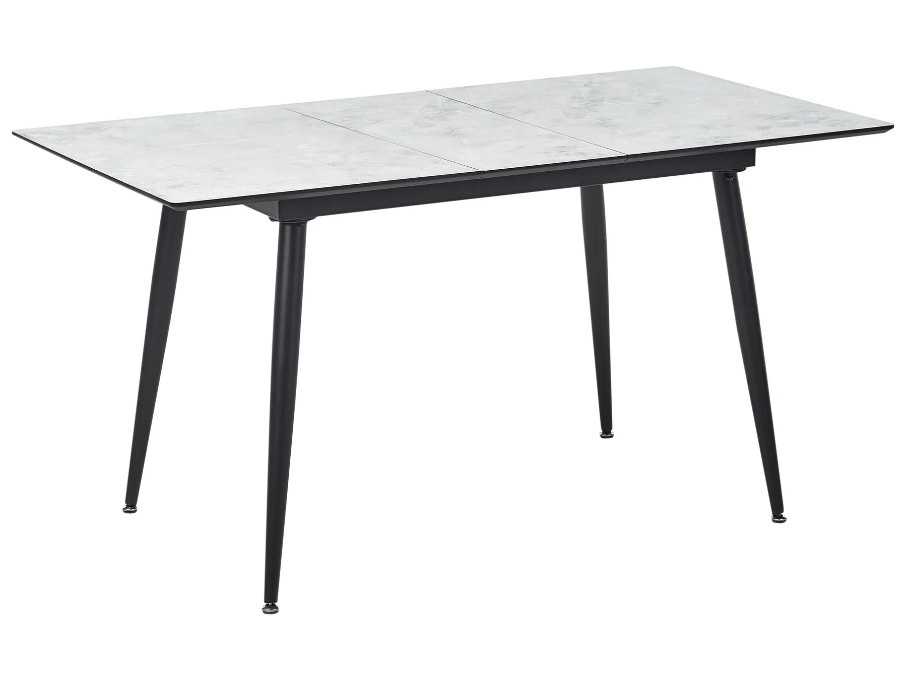 Dining Table EFTALIA White Marble 120/150 cm 80 cm
