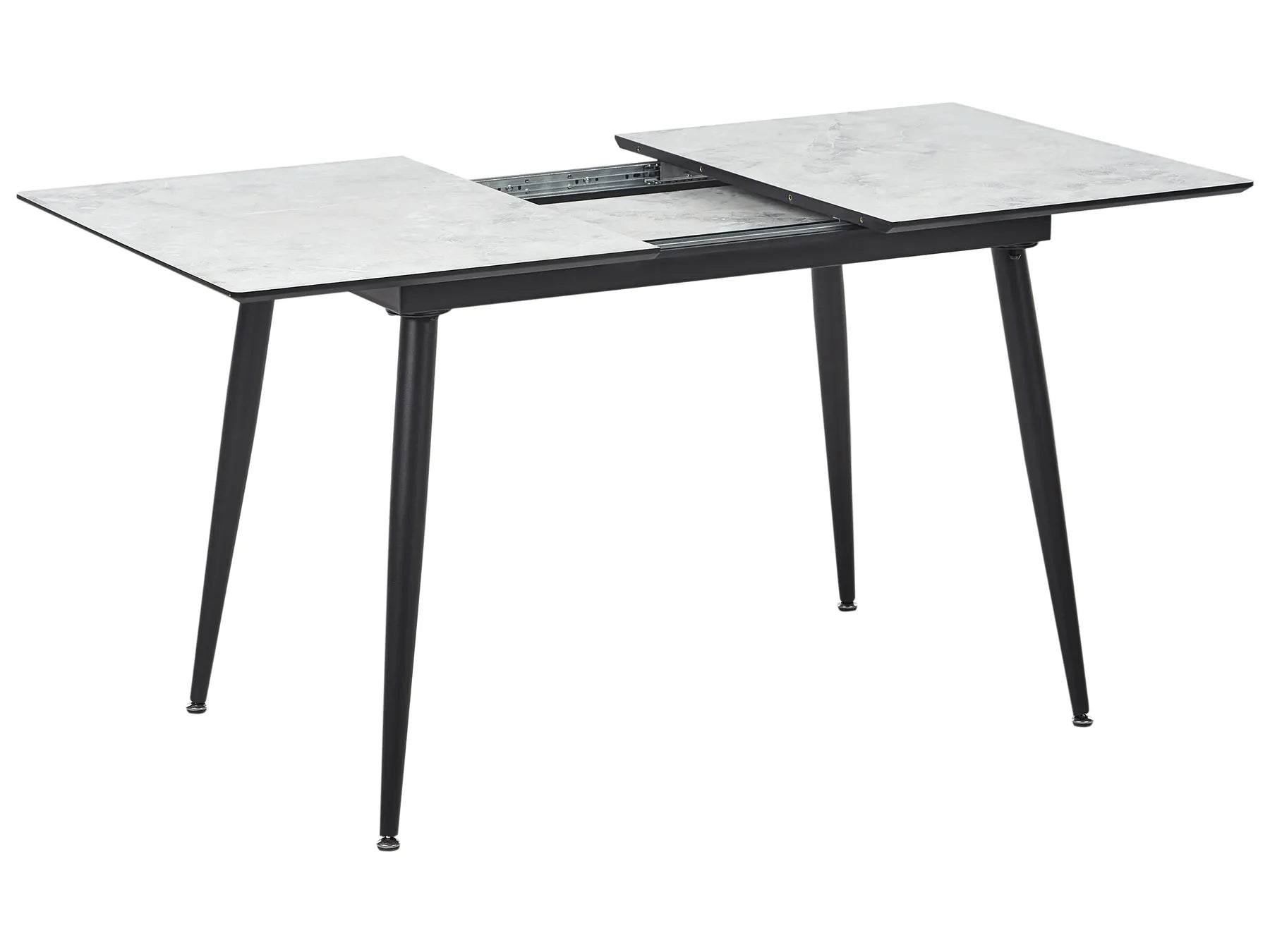 Dining Table EFTALIA White Marble 120/150 cm 80 cm