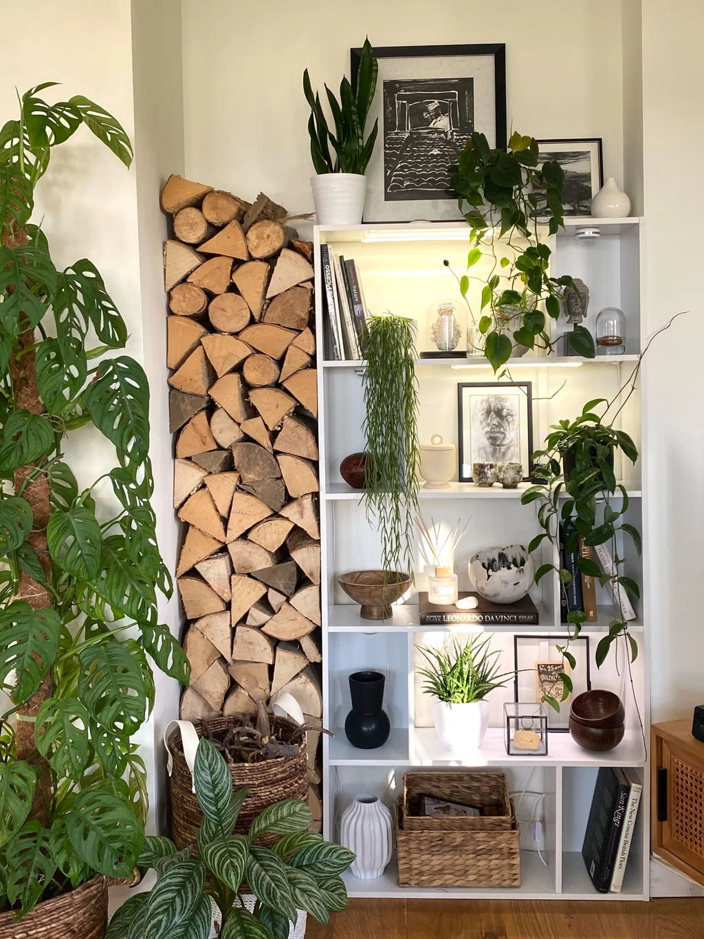 5 Tier Bookcase ORILLA 174 cm White