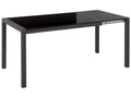 Extending Dining Table GRANADA Black 120/160 cm 80 cm