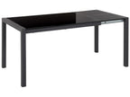 Extending Dining Table GRANADA Black 120/160 cm 80 cm