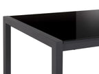Extending Dining Table GRANADA Black 120/160 cm 80 cm
