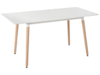 Extending Dining Table MIRABEL White 120/150 cm 80 cm