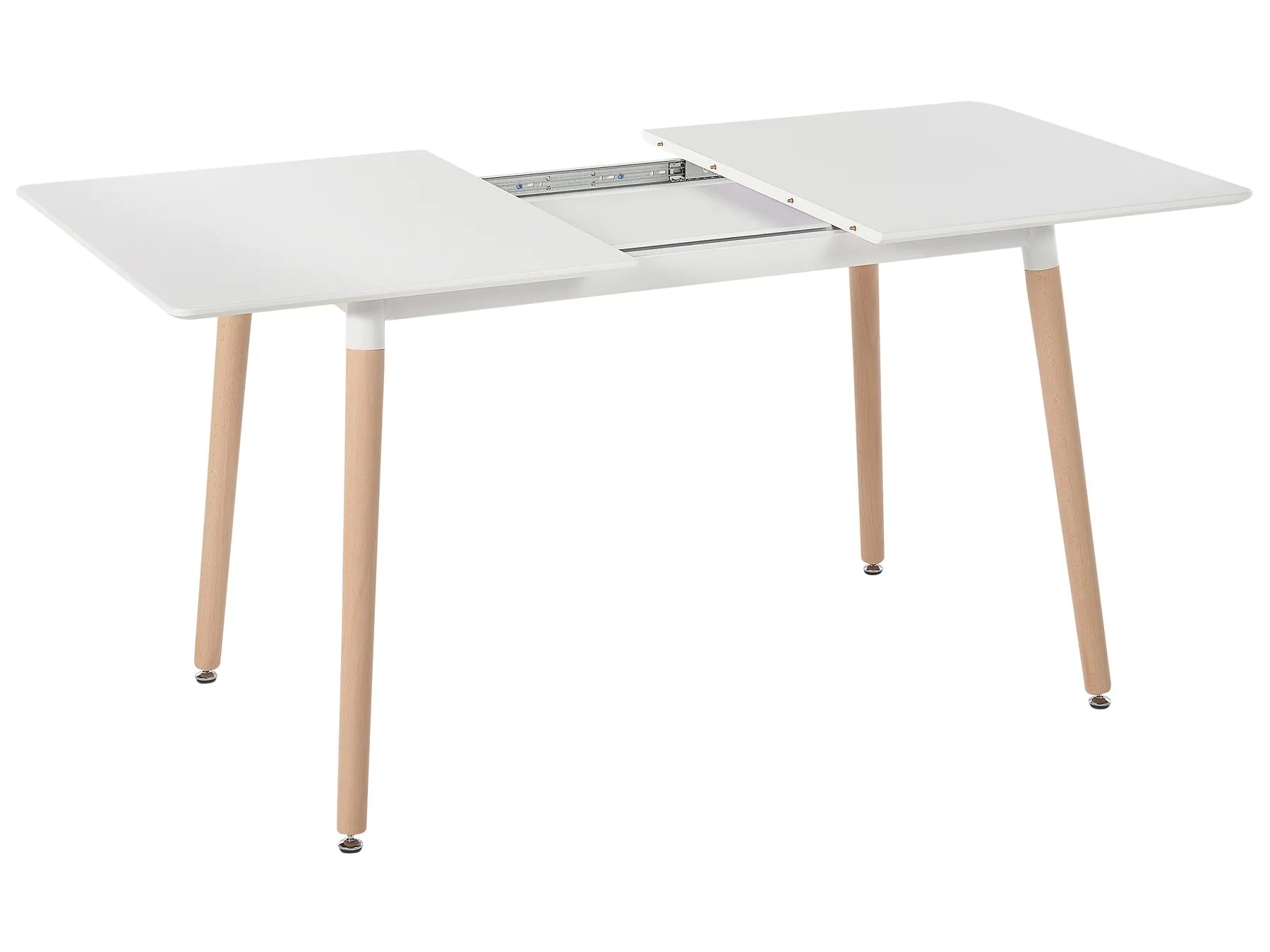 Extending Dining Table MIRABEL White 120/150 cm 80 cm