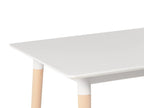 Extending Dining Table MIRABEL White 120/150 cm 80 cm