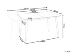 Extending Dining Table MIRABEL White 120/150 cm 80 cm