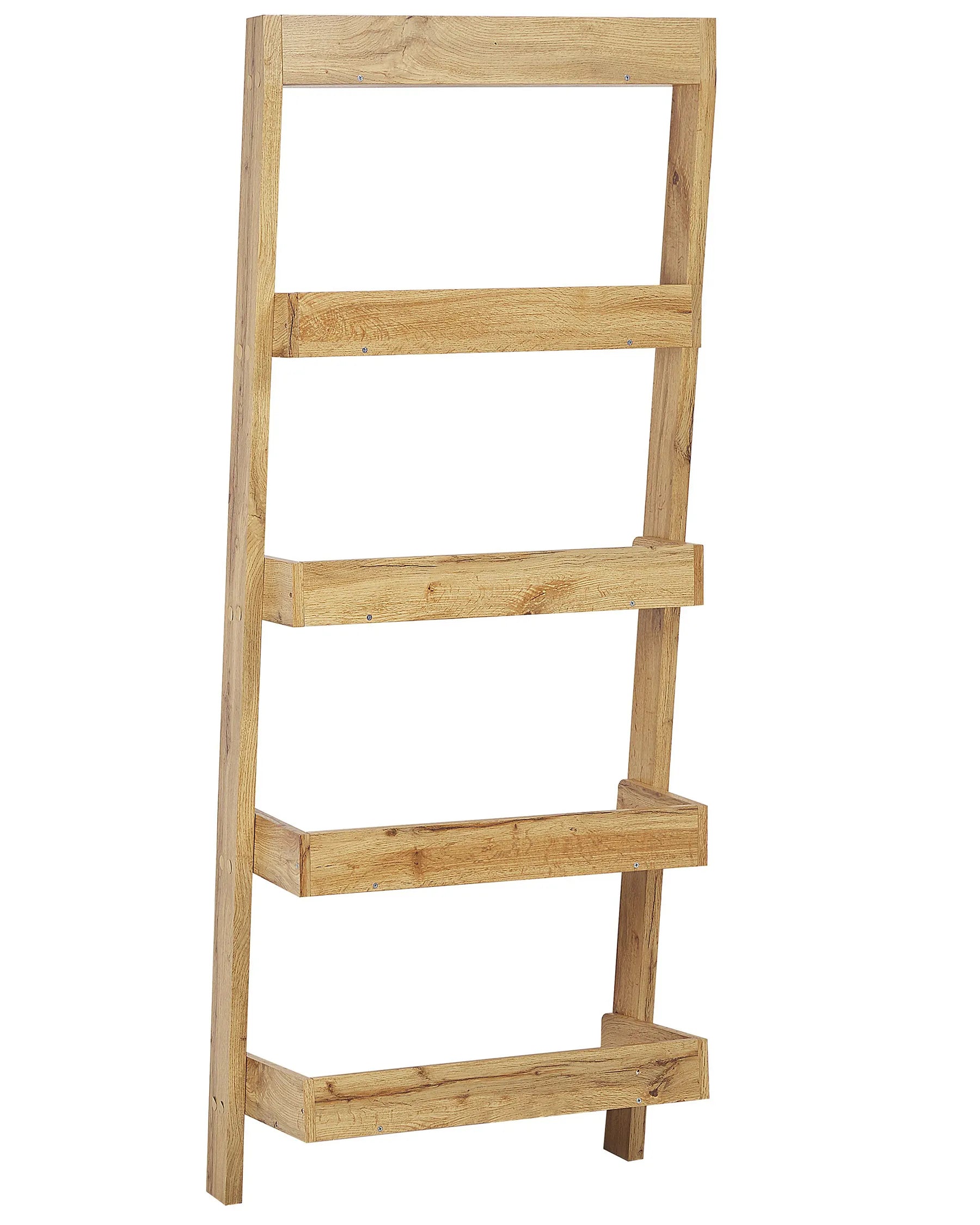 5 Tier Shelving Unit MOBILE TRIO 167 cm Light Brown