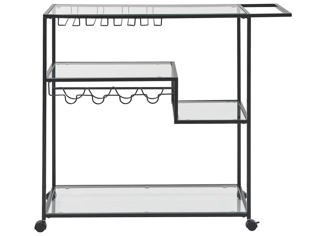 Kitchen Trolley MARCOLA Metal Black