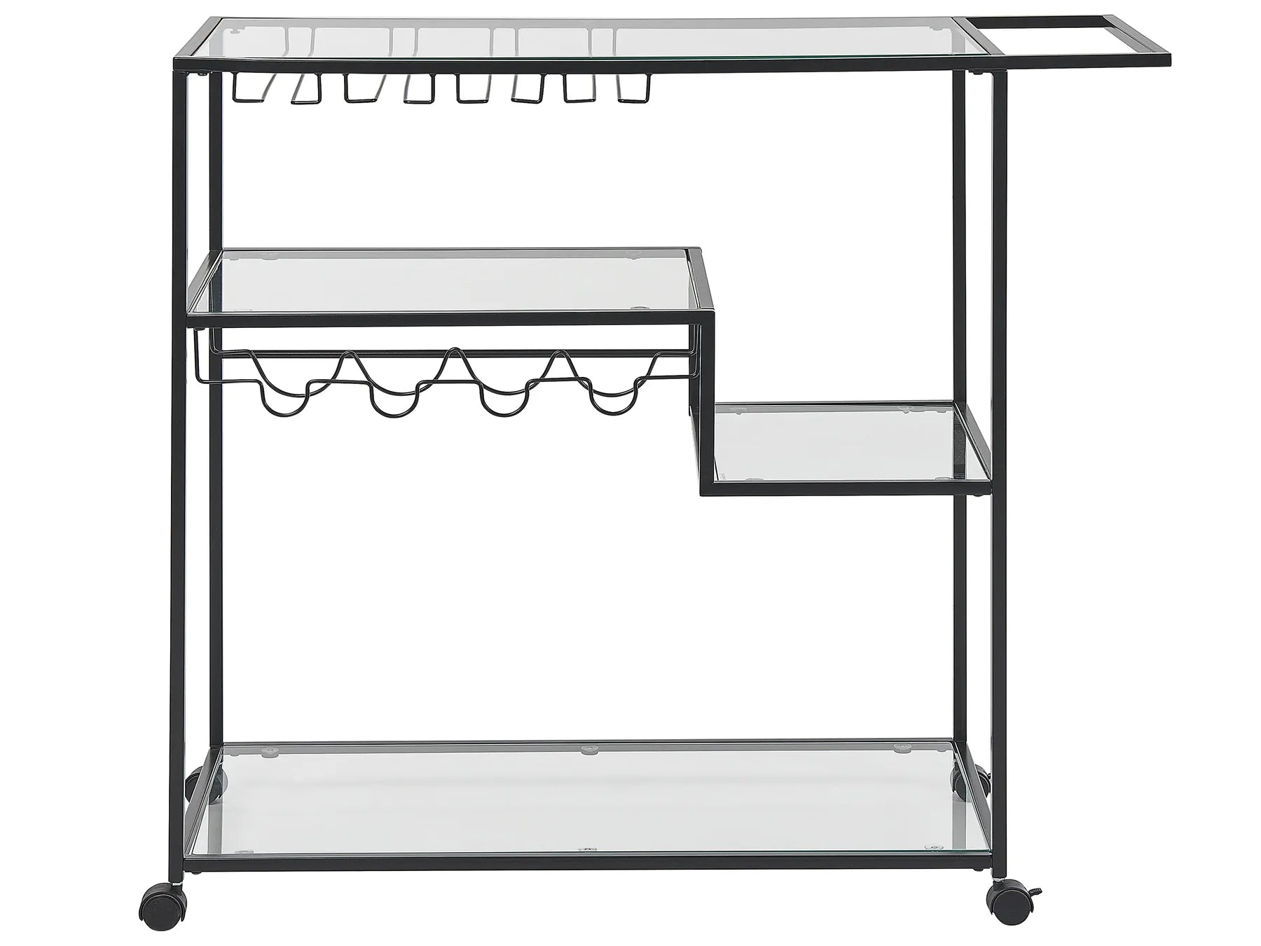 Kitchen Trolley MARCOLA Metal Black