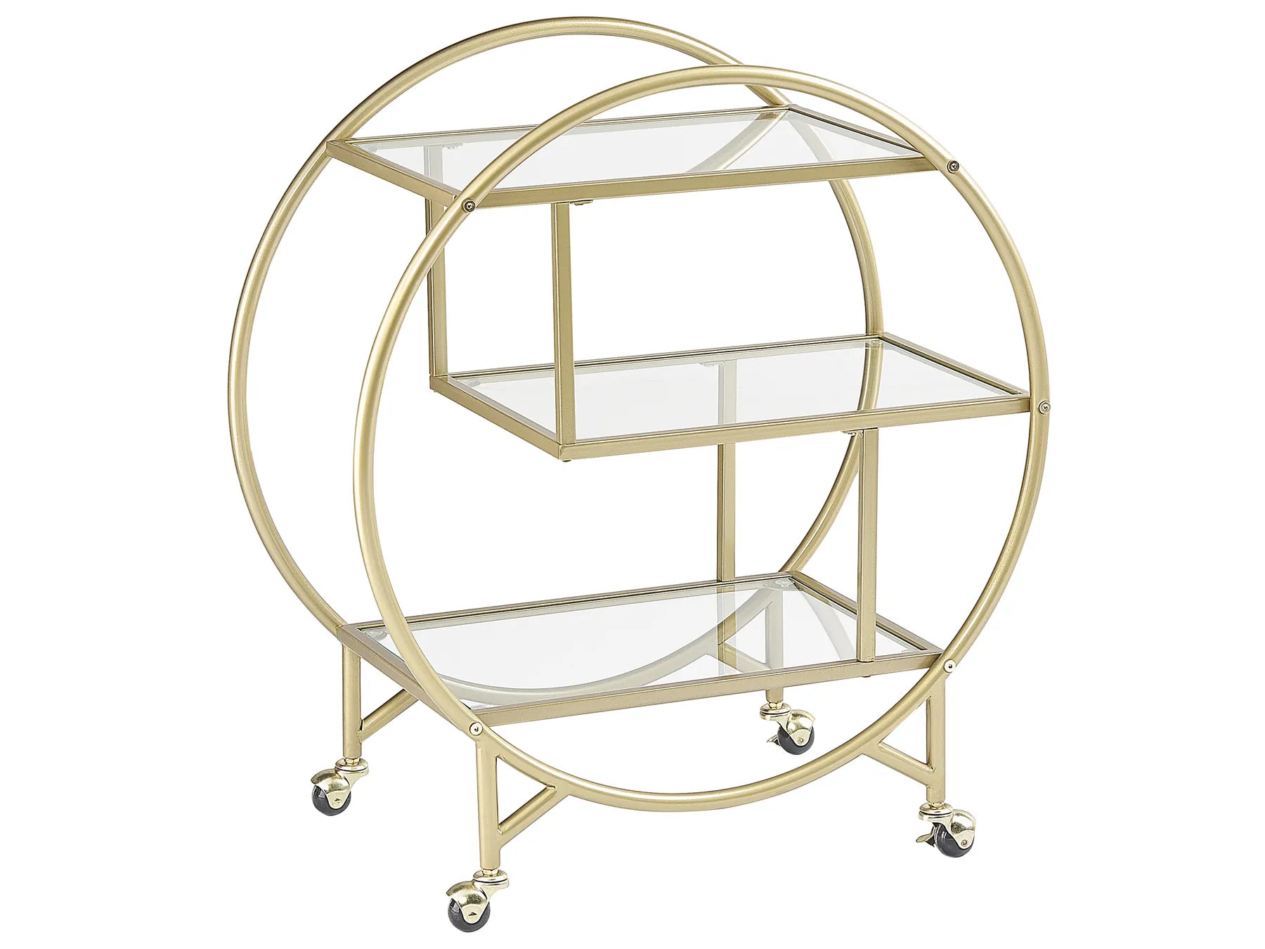 Kitchen Trolley COLTON Metal Gold