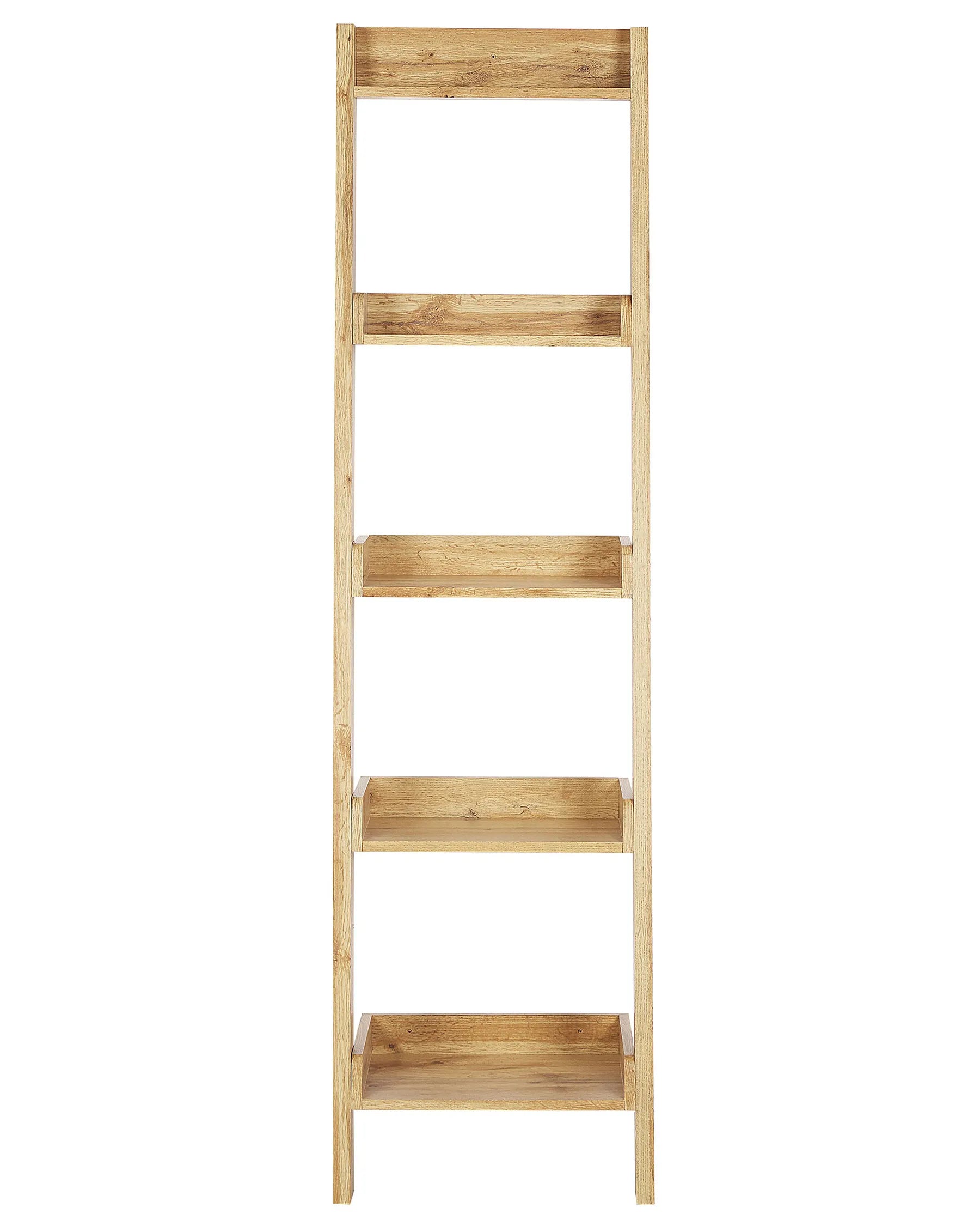5 Tier Shelving Unit MOBILE DUO 169 cm Light Brown