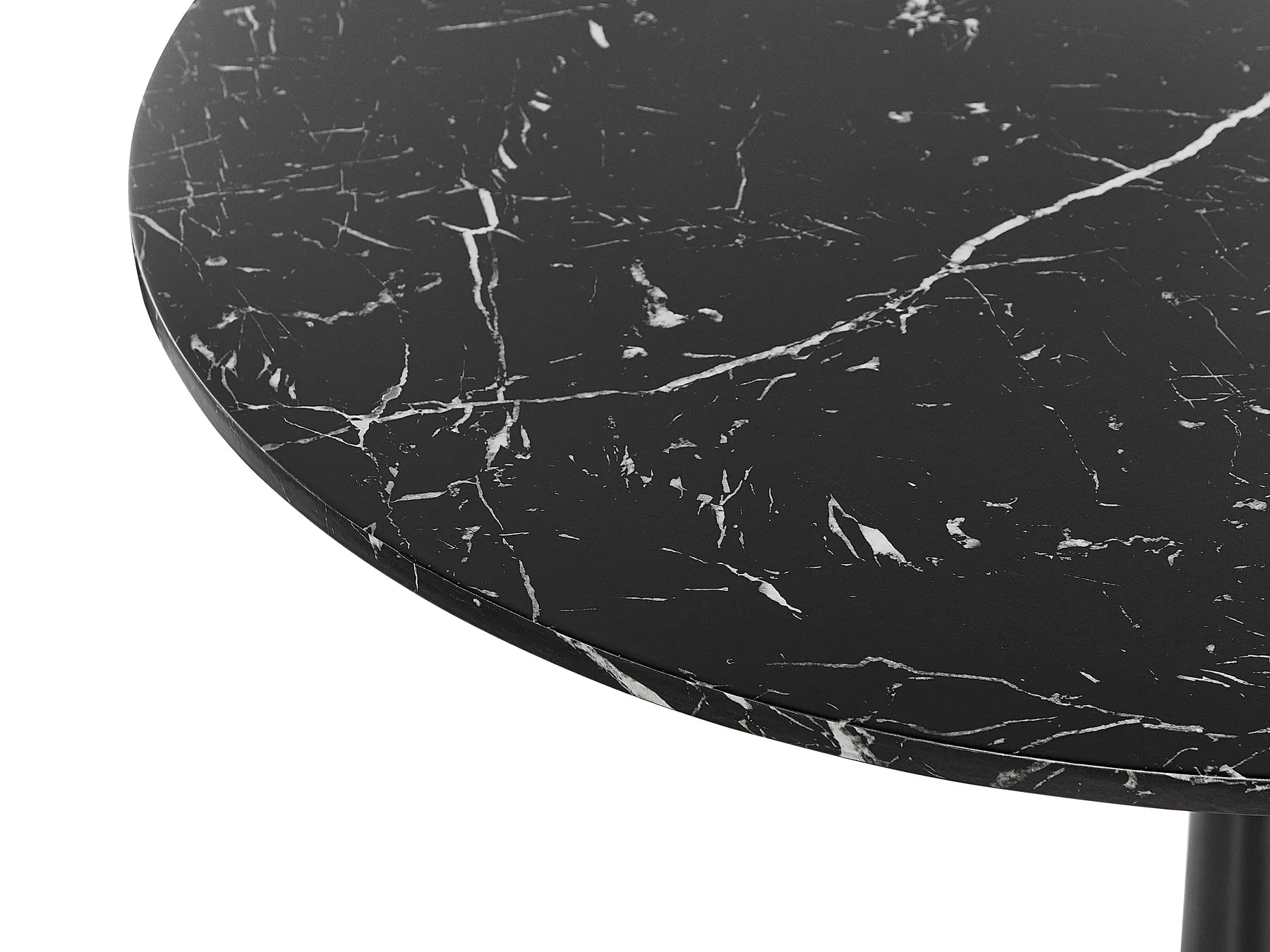 Dining Table Black Marble 90 cm 90 cm